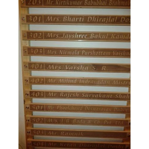 Engraved Wooden Name Plates