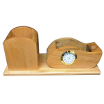 Wooden Pen Stand Cum Card Holder
