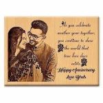 Wooden Textured Anniversary Gift