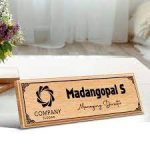 Wooden Name plate