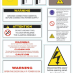 Screen Printing Sticker safety label-1