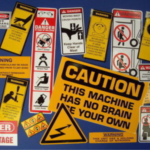 Screen Printing Sticker safety label-2